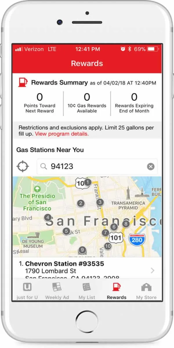 Safeway screenshot 4